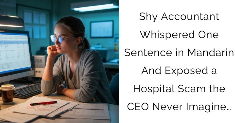 Shy Accountant Whispered One Sentence in Mandarin—And Exposed a Hospital Scam the CEO Never Imagine…