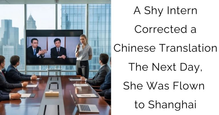 A Shy Intern Corrected a Chinese Translation—The Next Day, She Was Flown to Shanghai