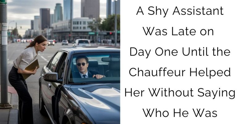 A Shy Assistant Was Late on Day One—Until the Chauffeur Helped Her Without Saying Who He Was