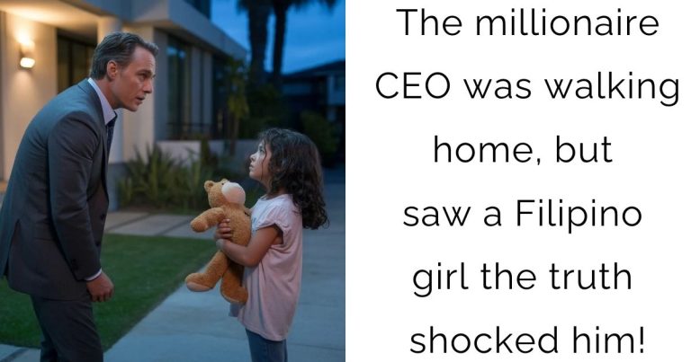 The millionaire CEO was walking home, but saw a Filipino girl — the truth shocked him!