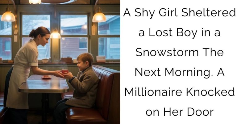 A Shy Girl Sheltered a Lost Boy in a Snowstorm — The Next Morning, A Millionaire Knocked on Her Door