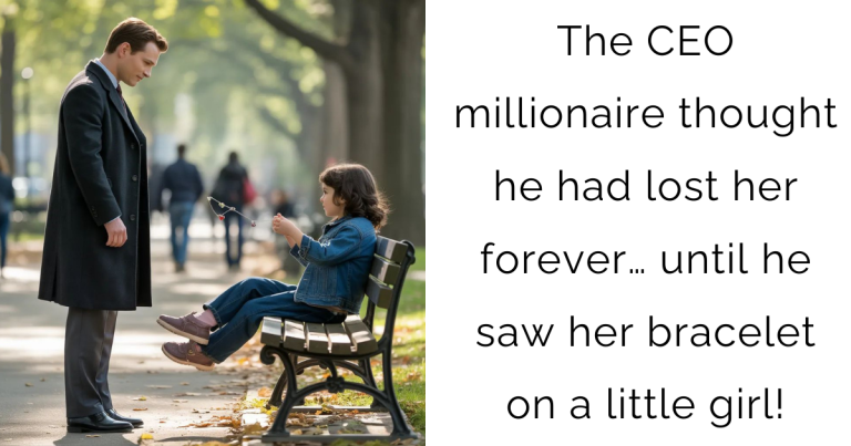 The CEO millionaire thought he had lost her forever… until he saw her bracelet on a little girl!