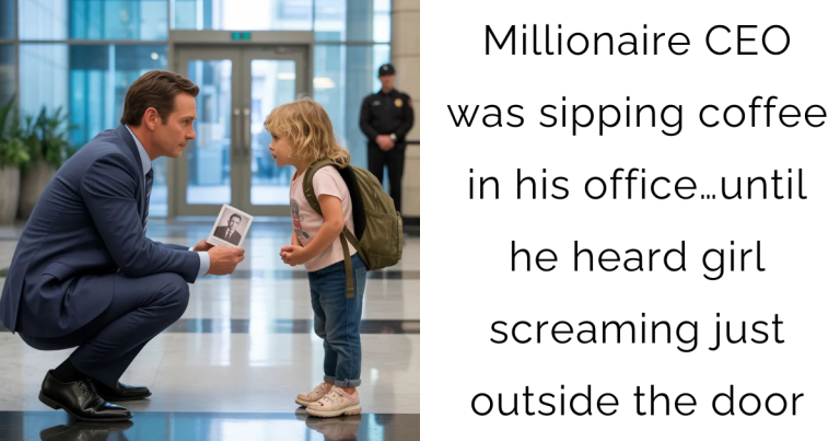 Millionaire CEO was sipping coffee in his office…until he heard girl screaming just outside the door