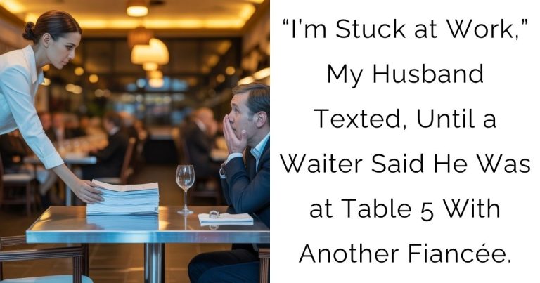 “I’m Stuck at Work,” My Husband Texted, Until a Waiter Said He Was at Table 5 With Another Fiancée.