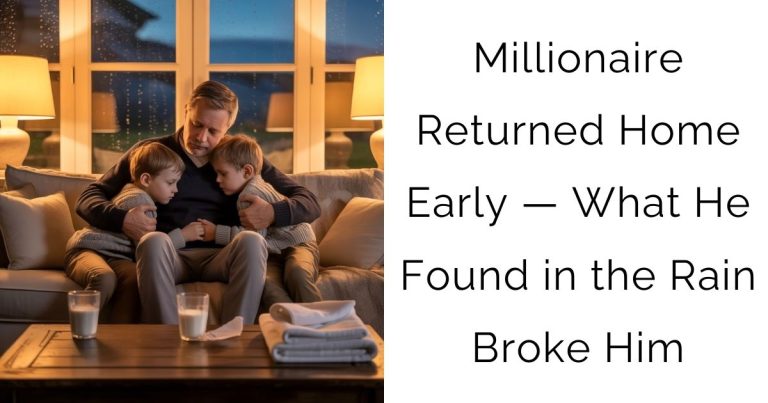 Millionaire Returned Home Early — What He Found in the Rain Broke Him