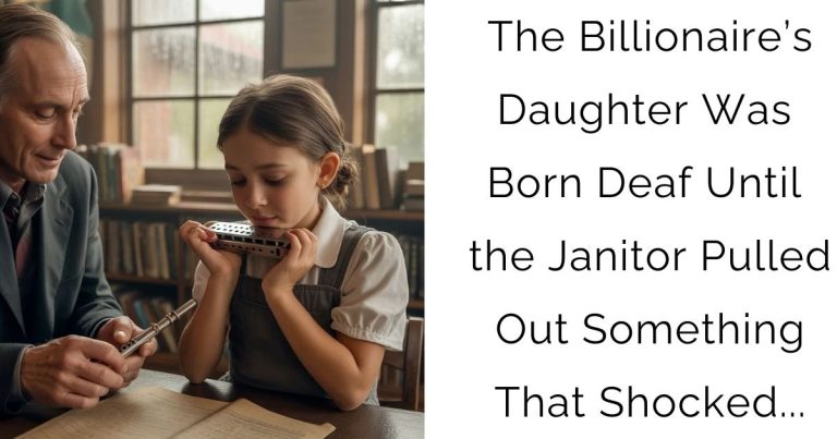 The Billionaire’s Daughter Was Born Deaf — Until the Janitor Pulled Out Something That Shocked…