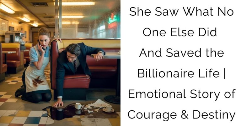 She Saw What No One Else Did — And Saved the Billionaire Life | Emotional Story of Courage & Destiny