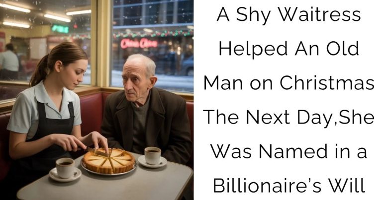 A Shy Waitress Helped An Old Man on Christmas — The Next Day, She Was Named in a Billionaire’s Will