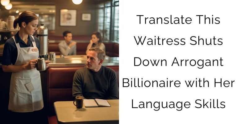 “Translate This” — Waitress Shuts Down Arrogant Billionaire with Her Language Skills