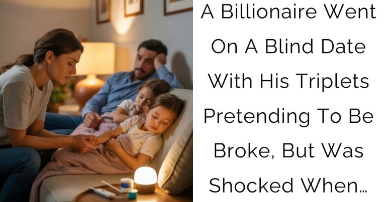 A Billionaire Went On A Blind Date With His Triplets Pretending To Be Broke, But Was Shocked When…