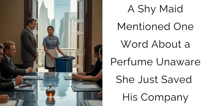 A Shy Maid Mentioned One Word About a Perfume—Unaware She Just Saved His Company