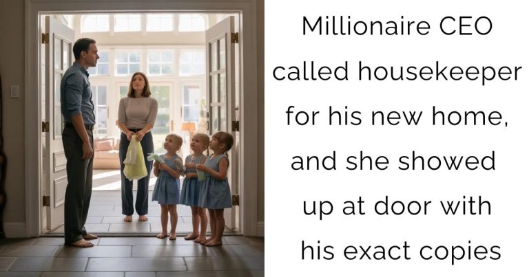 Millionaire CEO called housekeeper for his new home, and she showed up at door with his exact copies