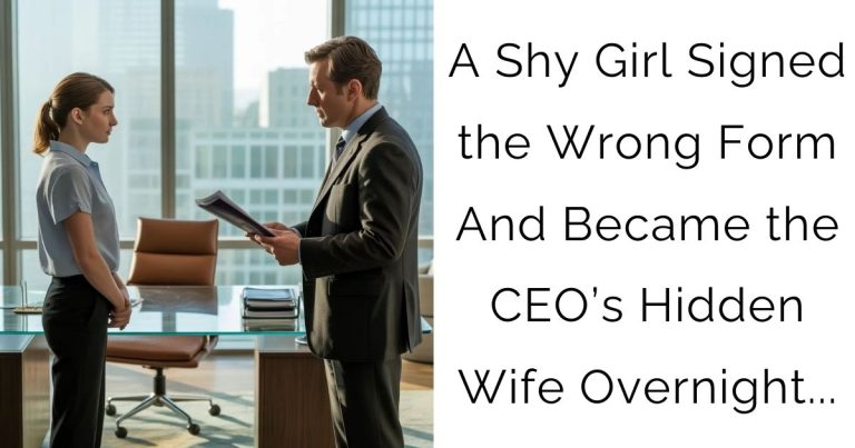 A Shy Girl Signed the Wrong Form — And Became the CEO’s Hidden Wife Overnight…