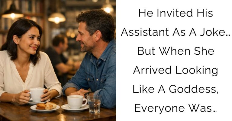 He Invited His Assistant As A Joke… But When She Arrived Looking Like A Goddess, Everyone Was…
