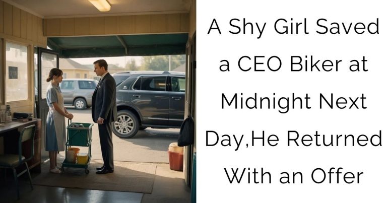 A Shy Girl Saved a CEO Biker at Midnight — Next Day, He Returned With an Offer