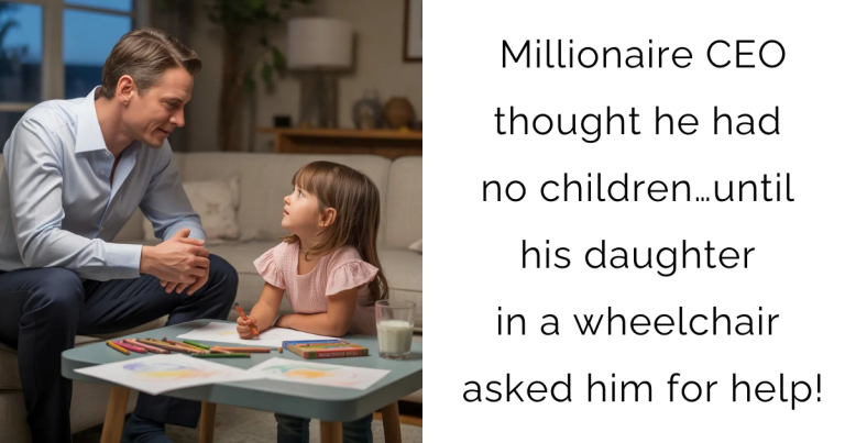 Millionaire CEO thought he had no children… until his daughter in a wheelchair asked him for help!