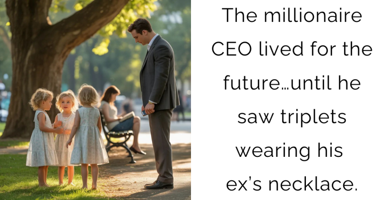 The millionaire CEO lived for the future… until he saw triplets wearing his ex’s necklace.