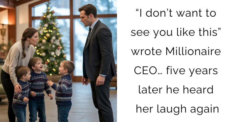 “I don’t want to see you like this” wrote Millionaire CEO… five years later he heard her laugh again