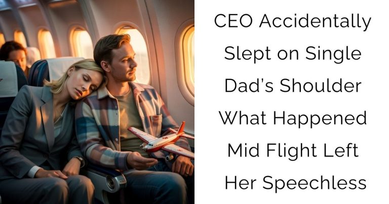CEO Accidentally Slept on Single Dad’s Shoulder — What Happened Mid Flight Left Her Speechless