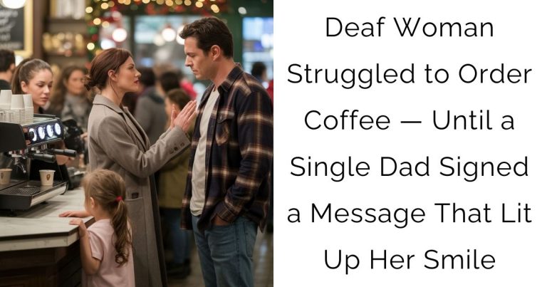 Deaf Woman Struggled to Order Coffee — Until a Single Dad Signed a Message That Lit Up Her Smile