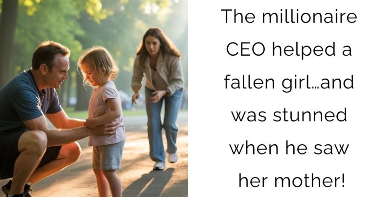 The millionaire CEO helped a fallen girl… and was stunned when he saw her mother!