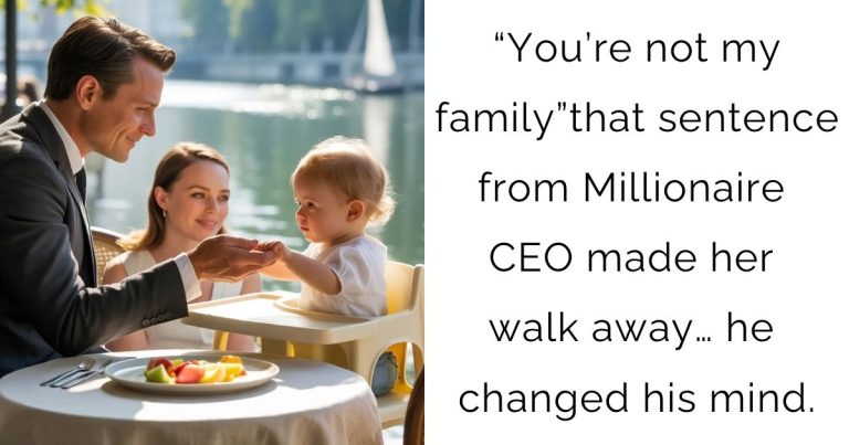 “You’re not my family” that sentence from Millionaire CEO made her walk away… he changed his mind.