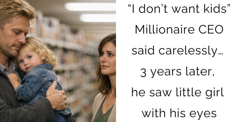 “I don’t want kids” Millionaire CEO said carelessly… 3 years later, he saw little girl with his eyes