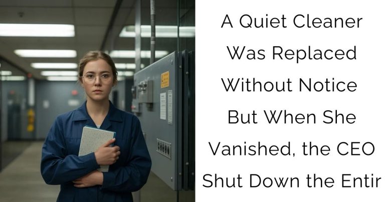 A Quiet Cleaner Was Replaced Without Notice — But When She Vanished, the CEO Shut Down the Entir