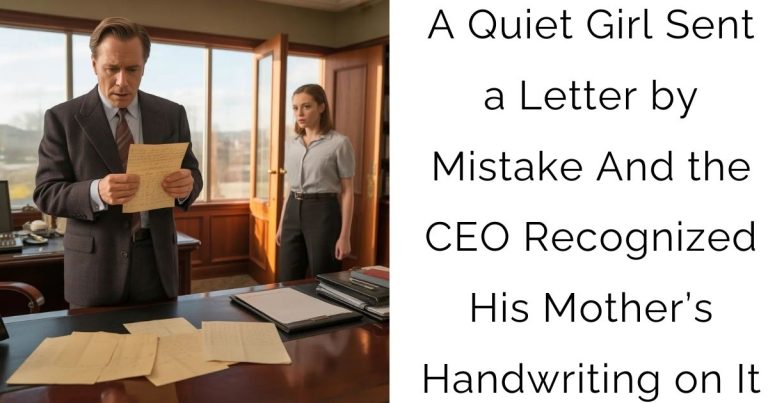 A Quiet Girl Sent a Letter by Mistake—And the CEO Recognized His Mother’s Handwriting on It