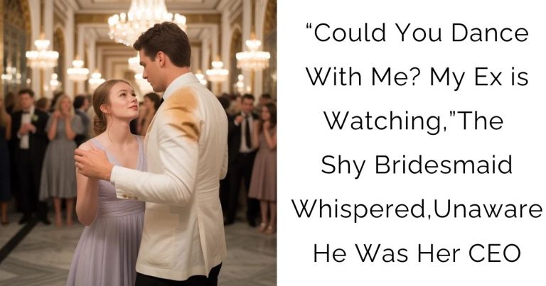 “Could You Dance With Me? My Ex is Watching,” — The Shy Bridesmaid Whispered, Unaware He Was Her CEO