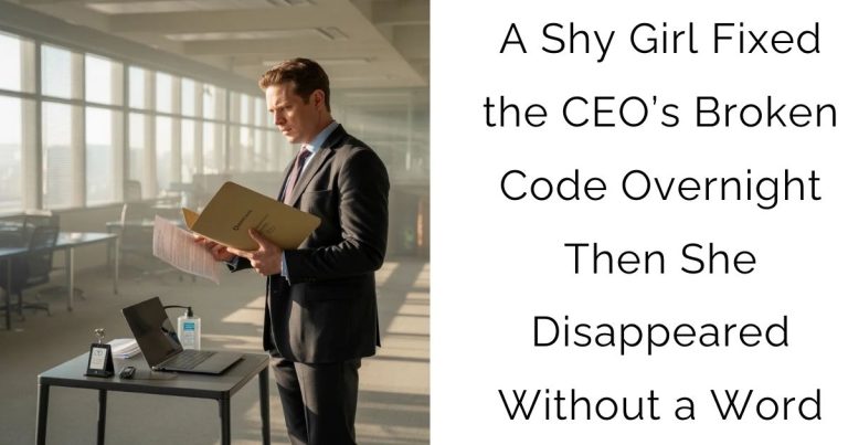 A Shy Girl Fixed the CEO’s Broken Code Overnight—Then She Disappeared Without a Word