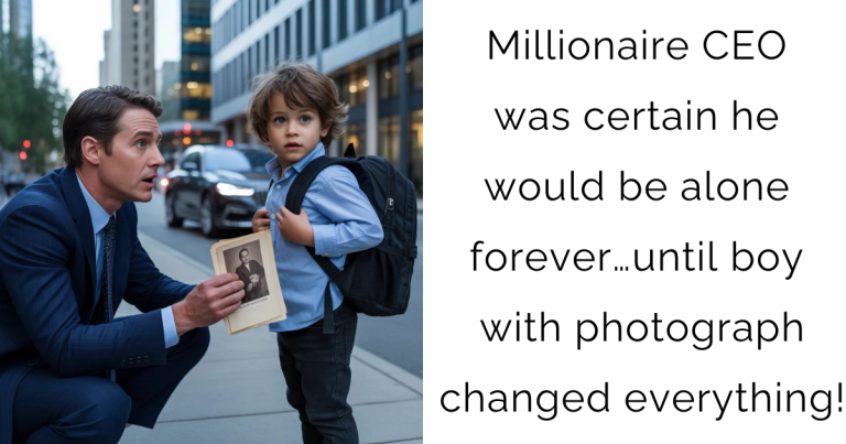 Millionaire CEO was certain he would be alone forever… until boy with photograph changed everything!