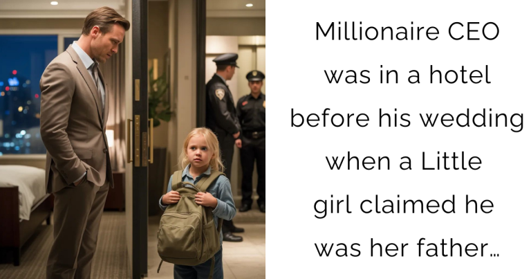 Millionaire CEO was in a hotel before his wedding when a Little girl claimed he was her father…