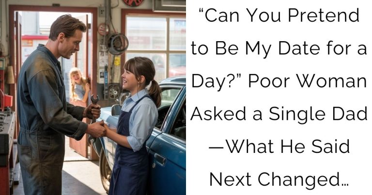 “Can You Pretend to Be My Date for a Day?” Poor Woman Asked a Single Dad—What He Said Next Changed…