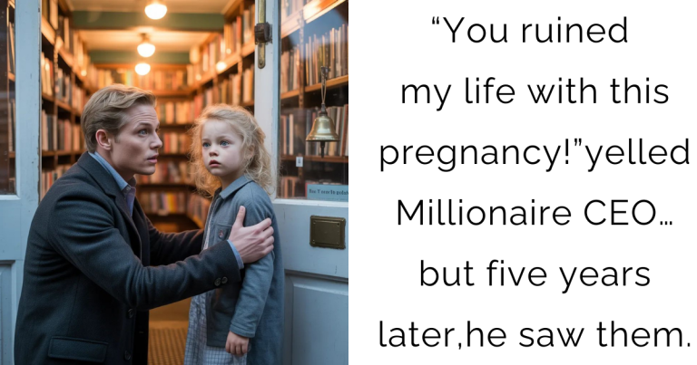 “You ruined my life with this pregnancy!” yelled Millionaire CEO… but five years later, he saw them.