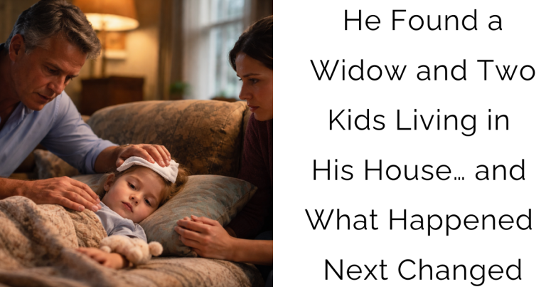 He Found a Widow and Two Kids Living in His House… and What Happened Next Changed Everything.