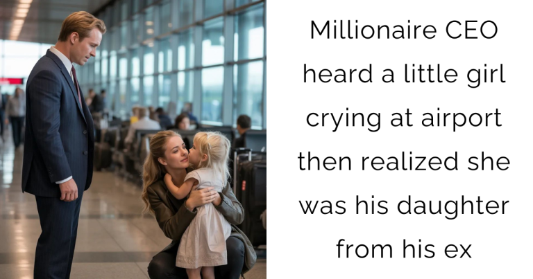 Millionaire CEO heard a little girl crying at airport—then realized she was his daughter from his ex