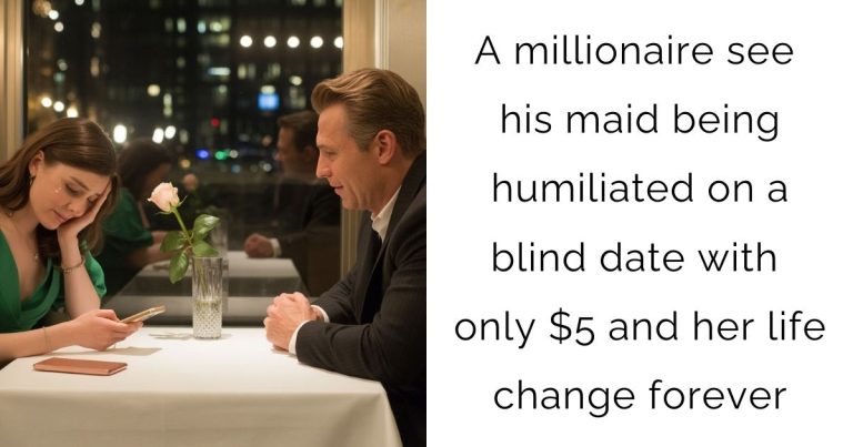A millionaire see his maid being humiliated on a blind date with only $5 and her life change forever
