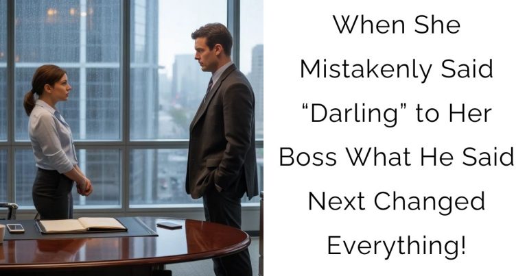 When She Mistakenly Said “Darling” to Her Boss—What He Said Next Changed Everything!
