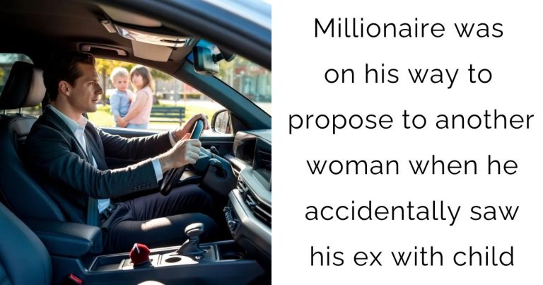 Millionaire was on his way to propose to another woman — when he accidentally saw his ex with child