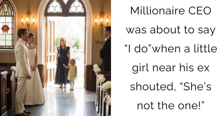 Millionaire CEO was about to say “I do” when a little girl near his ex shouted, “She’s not the one!”