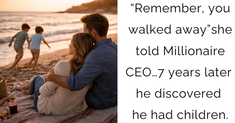 “Remember, you walked away” she told Millionaire CEO… 7 years later he discovered he had children.