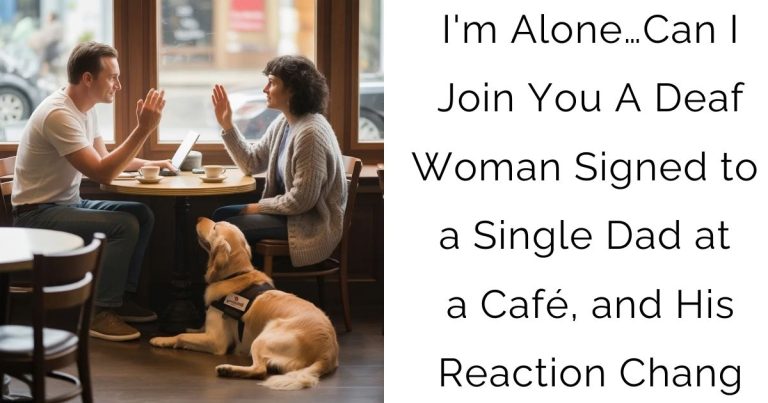 I’m Alone…Can I Join You —A Deaf Woman Signed to a Single Dad at a Café, and His Reaction Chang