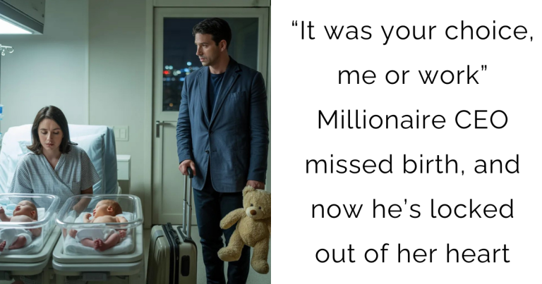 “It was your choice, me or work” Millionaire CEO missed birth, and now he’s locked out of her heart