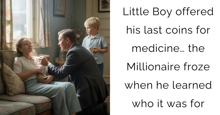 Little Boy offered his last coins for medicine… the Millionaire froze when he learned who it was for