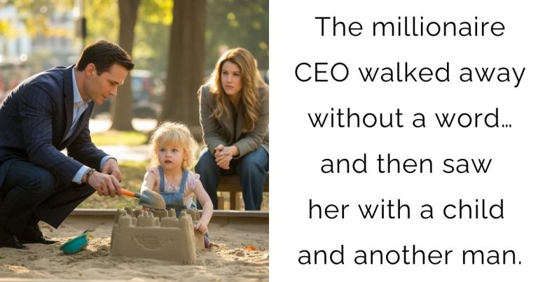 The millionaire CEO walked away without a word… and then saw her with a child and another man.