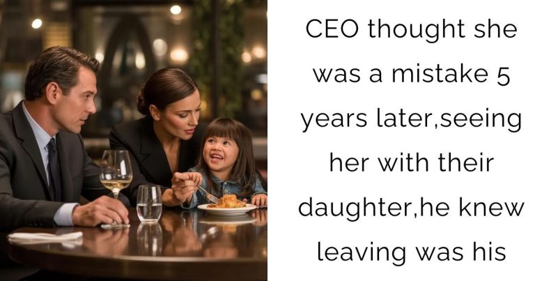 CEO thought she was a mistake—5 years later, seeing her with their daughter, he knew leaving was his