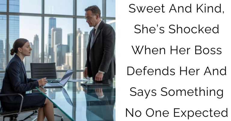 Sweet And Kind, She’s Shocked When Her Boss Defends Her And Says Something No One Expected