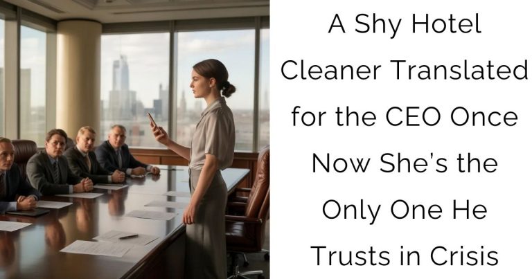 A Shy Hotel Cleaner Translated for the CEO Once—Now She’s the Only One He Trusts in Crisis