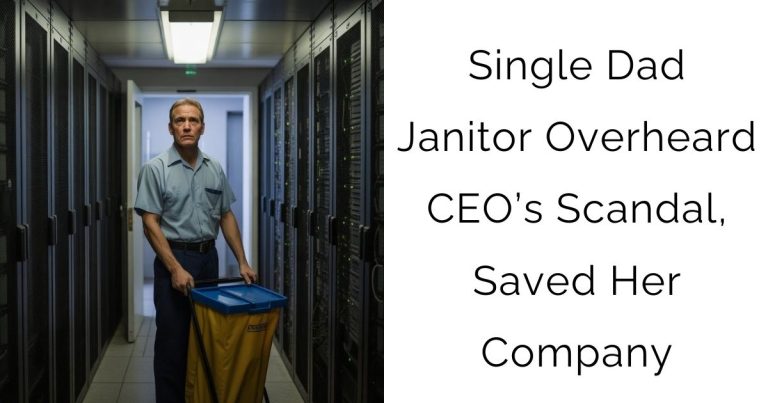 Single Dad Janitor Overheard CEO’s Scandal, Saved Her Company